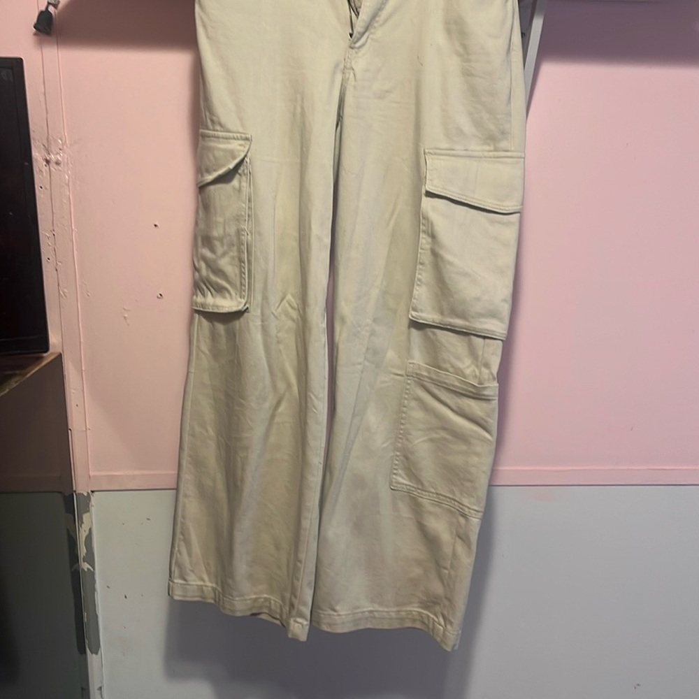 Vanilla Star Cream Cargo Pants Relaxed Fit